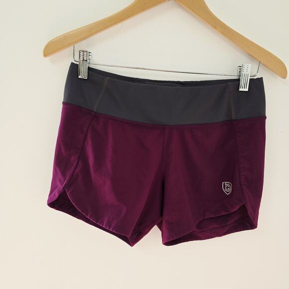 Goal Five Athletic Shorts S Womens Fast Free Purple Stretch Running Workout - Picture 4 of 11